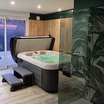 Installation de spa intérieur